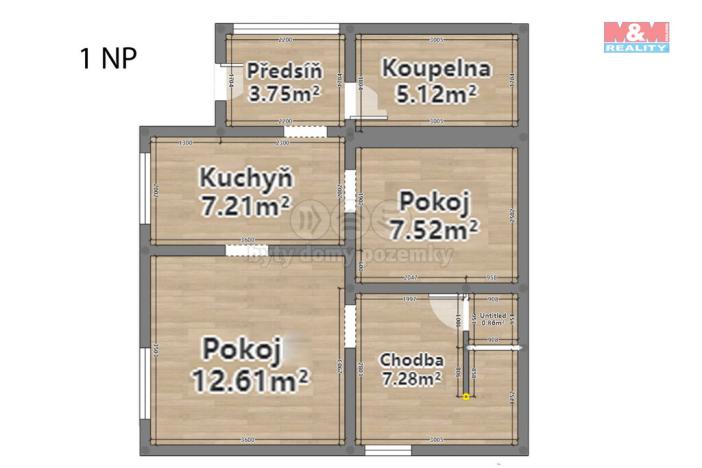 Prodej rodinného domu, Poběžovice, Masarykova, 50 m2