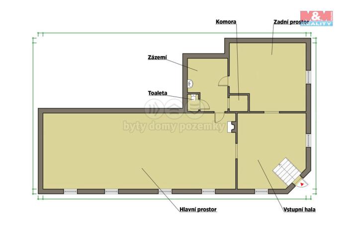 Prodej obchodního prostoru, Plzeň - Jižní Předměstí, Kardinála Berana, 157 m2