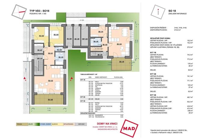 Prodej bytu 3+kk, Němčičky, 97 m2