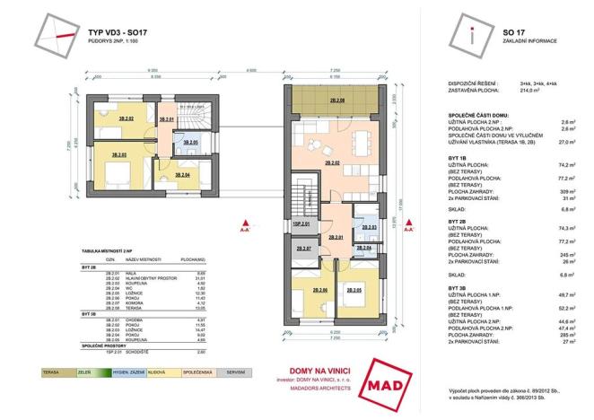 Prodej bytu 4+kk, Němčičky, 111 m2