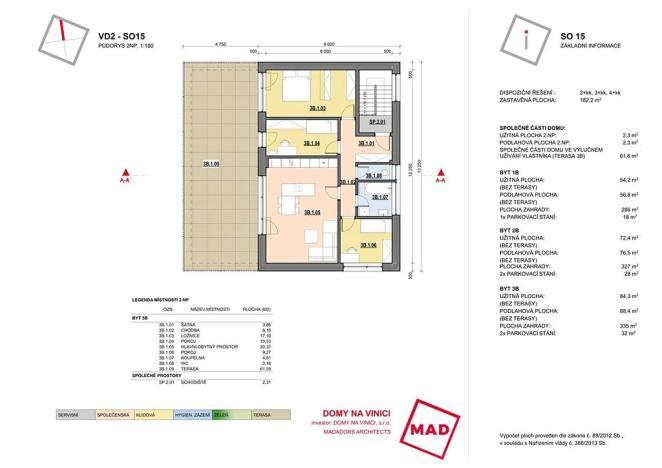 Prodej bytu 3+kk, Němčičky, 77 m2