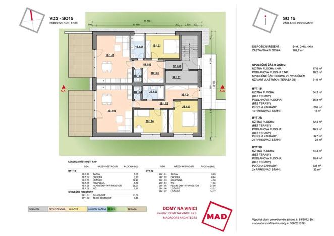Prodej bytu 2+kk, Němčičky, 57 m2