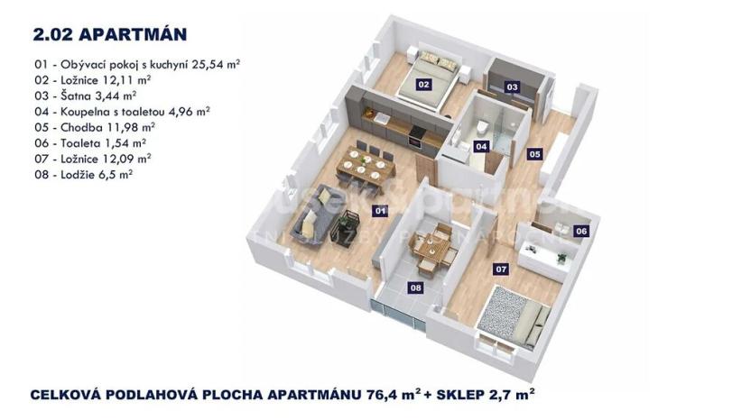 Prodej bytu 3+kk, Vrchlabí, Horská, 76 m2