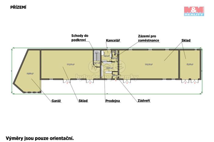 Prodej výrobních prostor, Chodová Planá, Kyjovská, 1564 m2