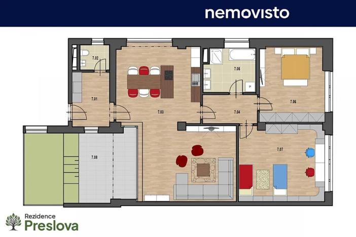 Prodej bytu 3+kk, Ostrava, Preslova, 159 m2