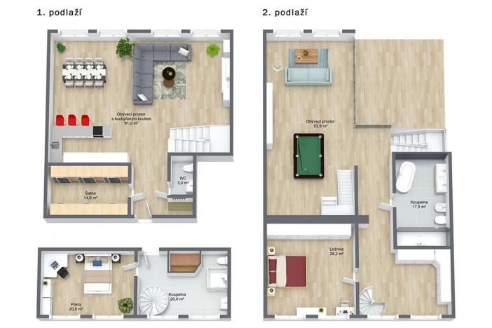Prodej atypického bytu, Praha - Smíchov, Křížová, 428 m2