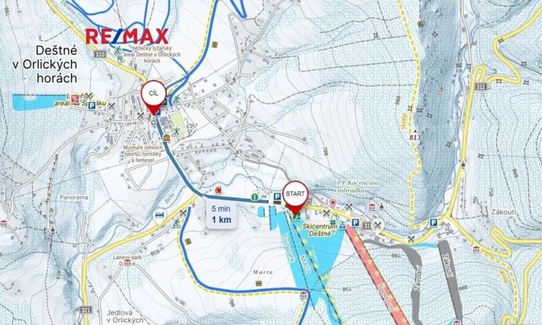 Prodej bytu 1+kk, Deštné v Orlických horách, 43 m2