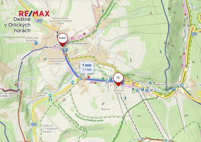 Prodej bytu 1+kk, Deštné v Orlických horách, 43 m2