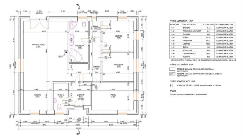 Prodej rodinného domu, Mokrouše, 102 m2