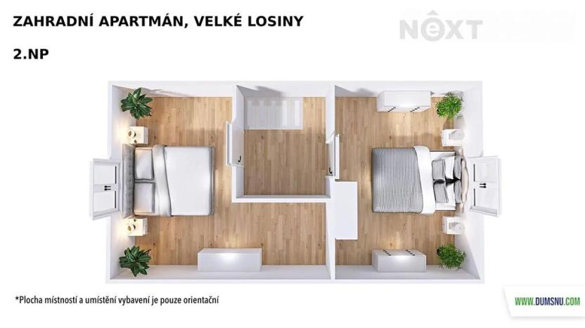 Prodej ubytování, Velké Losiny, Osvobození, 67 m2