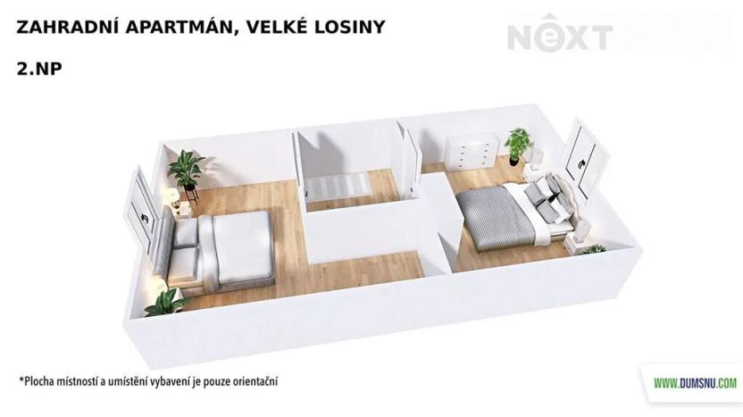 Prodej ubytování, Velké Losiny, Osvobození, 67 m2