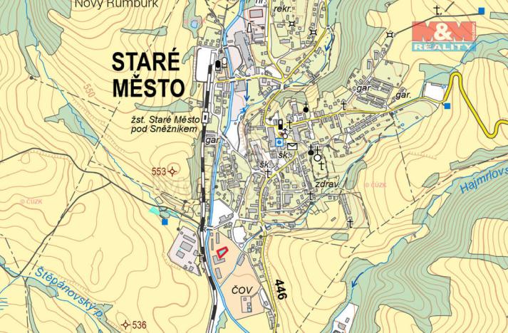 Prodej komerčního pozemku, Staré Město, 796 m2