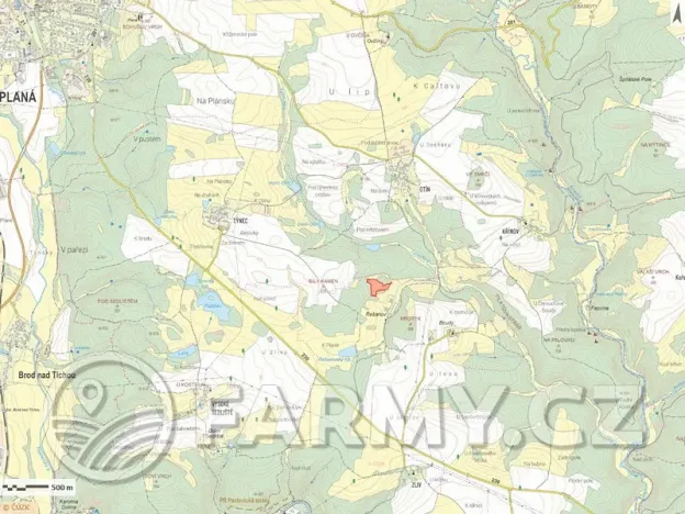 Prodej pole, Planá, 21513 m2