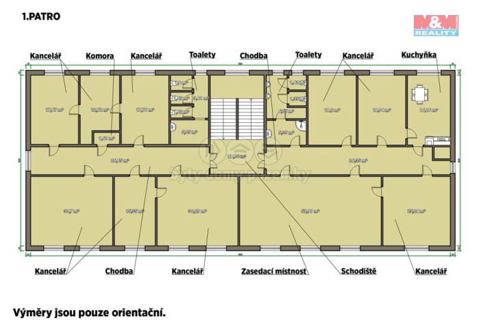 Pronájem kanceláře, Rokycany - Nové Město, Pivovarská, 1096 m2
