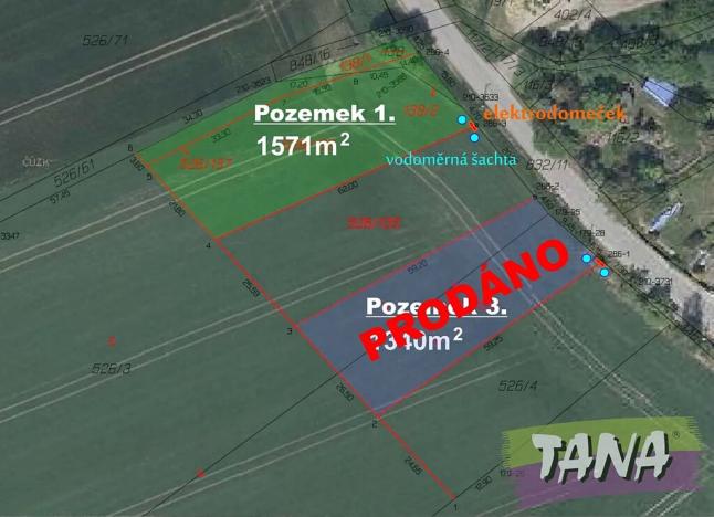 Prodej pozemku pro bydlení, Střevač, 1571 m2