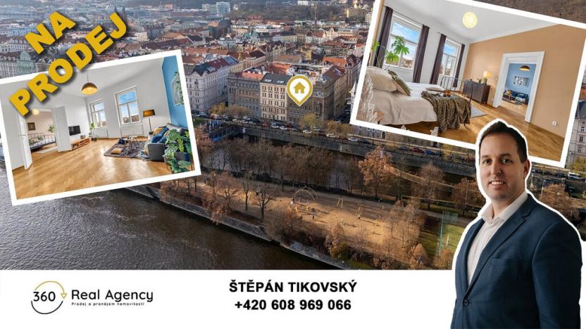 Prodej bytu 3+kk, Praha - Smíchov, Janáčkovo nábřeží, 98 m2