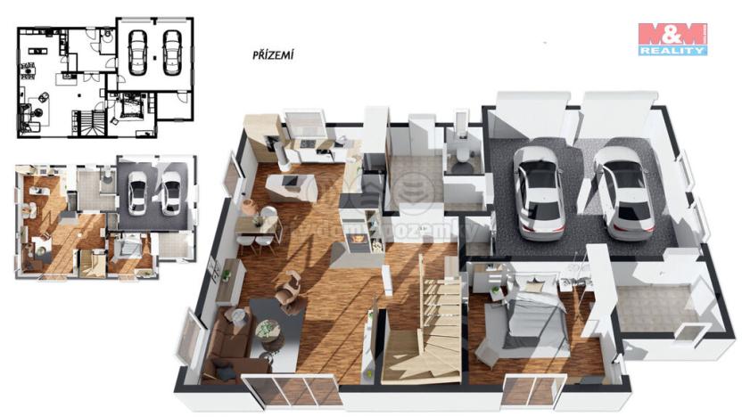 Prodej rodinného domu, Psáry - Dolní Jirčany, Na Lukách, 276 m2