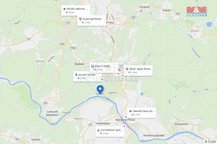 Prodej pozemku pro bydlení, Jílové u Prahy - Žampach, 1701 m2