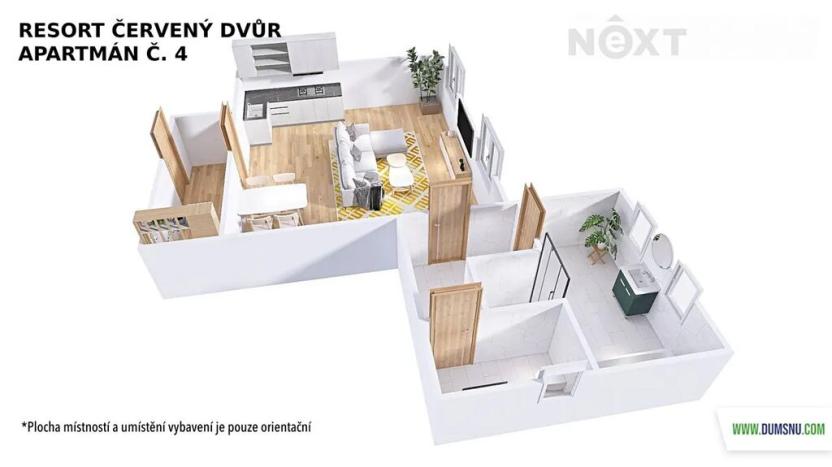 Prodej bytu 1+kk, Rapotín, Výzkumníků, 54 m2