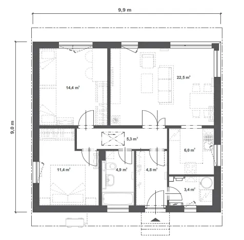 Prodej rodinného domu, Vendolí, 72 m2