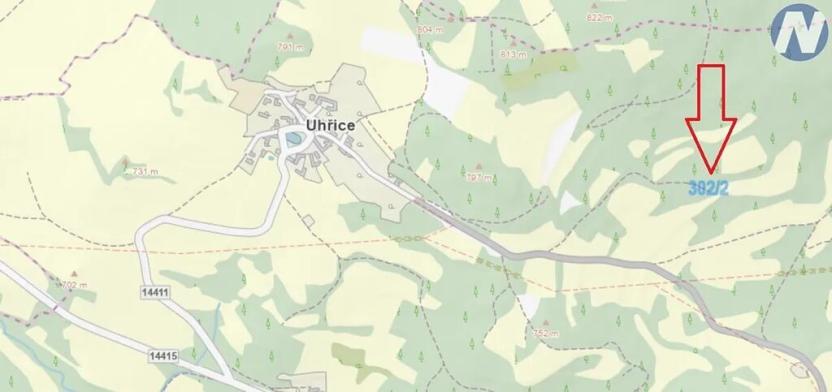 Prodej louky, Vlachovo Březí, 5130 m2