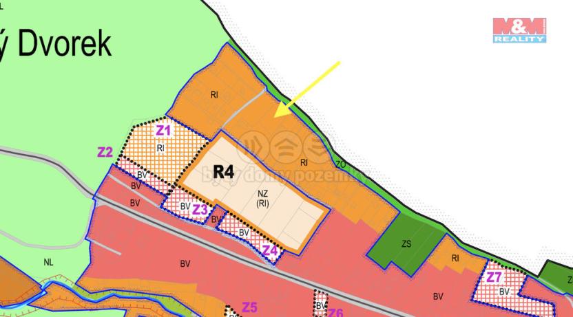 Prodej zahrady, Ptení, 1241 m2