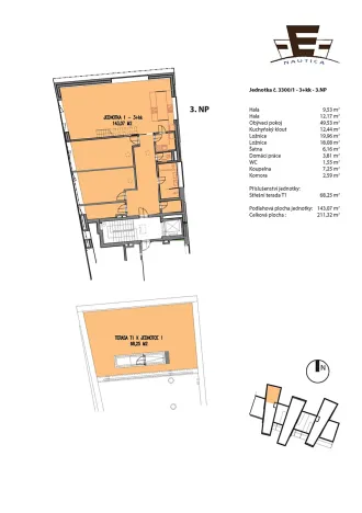 Prodej bytu 4+kk, Praha - Záběhlice, K vodě, 143 m2