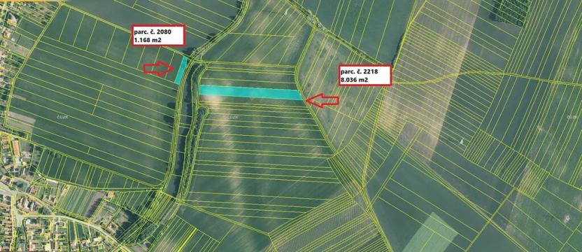 Prodej pole, Petrovice, 11682 m2