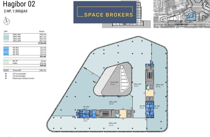 Pronájem kanceláře, Praha - Strašnice, Vinohradská, 1010 m2