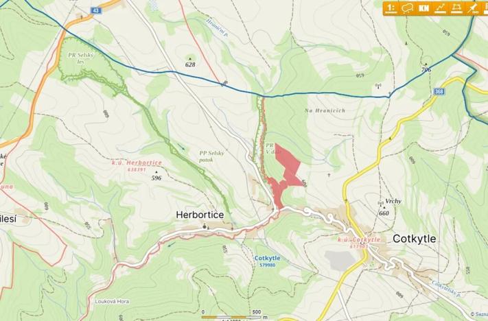 Prodej louky, Cotkytle, 64537 m2