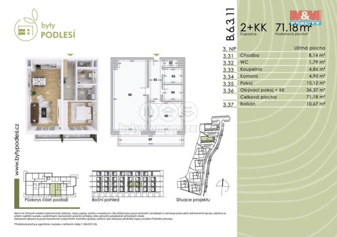 Prodej bytu 2+kk, Jablonec nad Nisou, Jezdecká, 71 m2