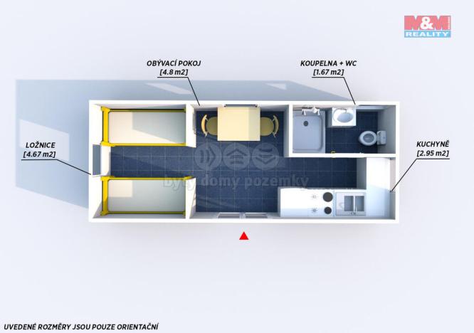 Prodej mobilheimu, Letkov, 14 m2