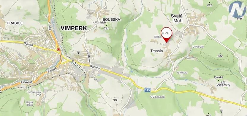 Pronájem skladu, Svatá Maří, 500 m2