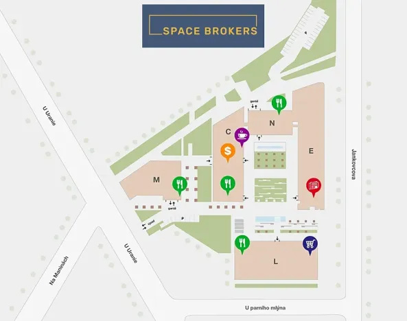 Pronájem kanceláře, Praha - Holešovice, Jankovcova, 560 m2