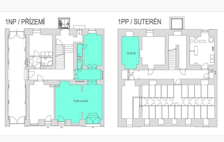 Pronájem obchodního prostoru, Praha - Vinohrady, Sázavská, 84 m2