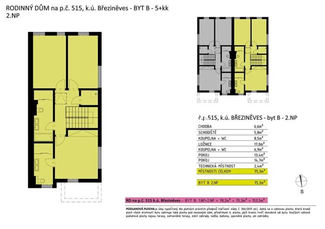 Prodej rodinného domu, Praha - Březiněves, Zvěřinových, 153 m2