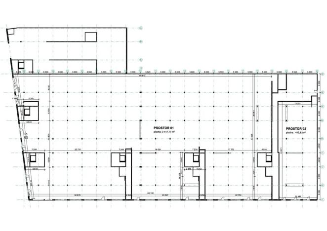 Pronájem obchodního prostoru, Hradec Králové, Kollárova, 3447 m2