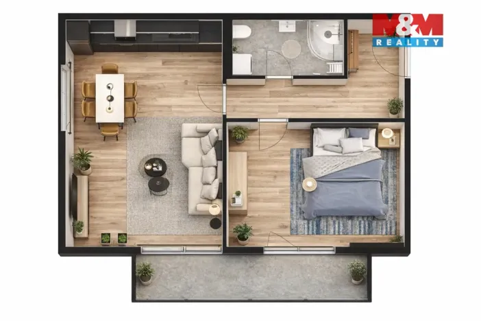 Prodej bytu 2+kk, Žleby, 58 m2