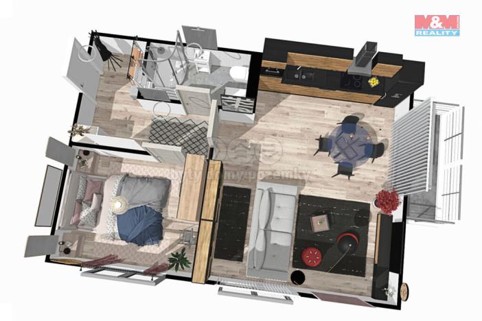 Prodej bytu 2+kk, Žleby, 55 m2