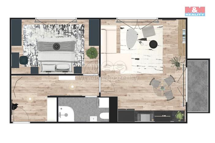 Prodej bytu 2+kk, Žleby, 63 m2