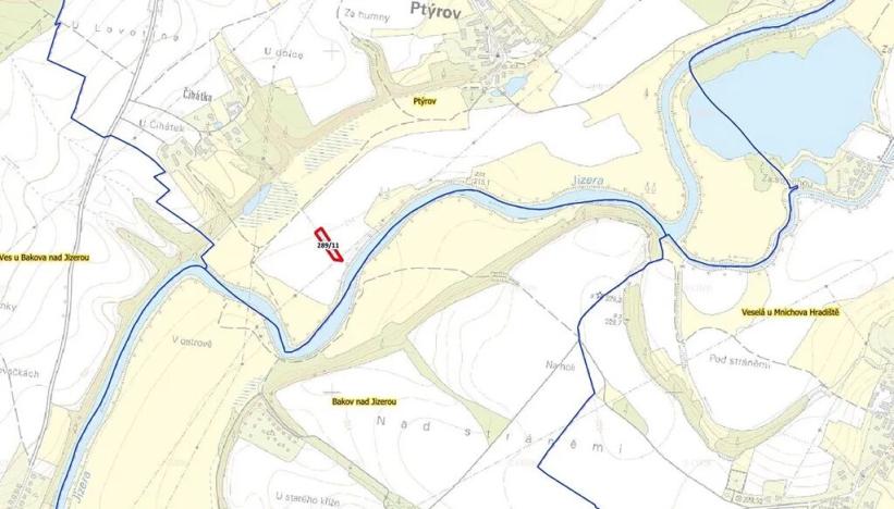 Prodej pole, Ptýrov, 2100 m2