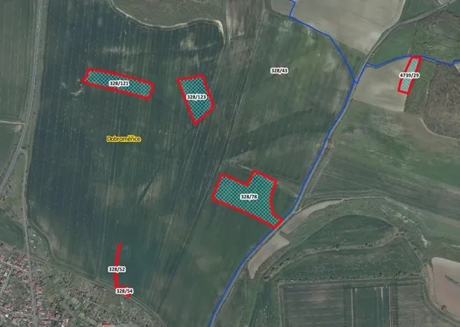 Prodej pole, Dobroměřice, 28792 m2