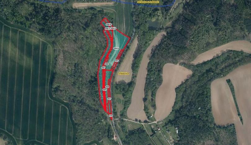 Prodej zahrady, Snědovice, 17989 m2