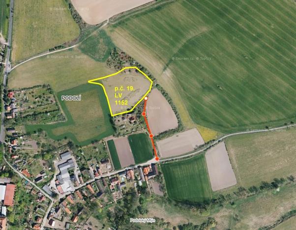 Prodej zahrady, Rožďalovice, 10761 m2