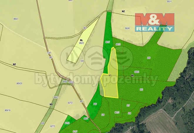 Prodej lesa, Jiříkov, 8566 m2