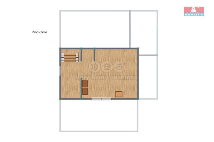 Prodej chaty, Poříčí nad Sázavou, Svárov, 48 m2