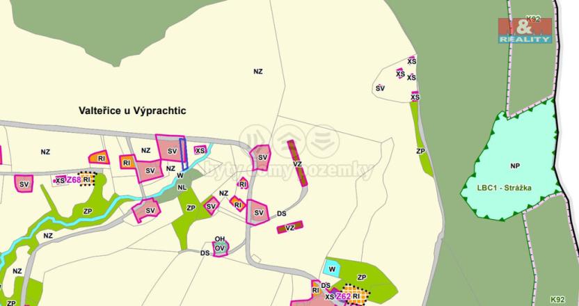 Prodej louky, Výprachtice - Valteřice, 321 m2