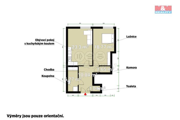 Prodej bytu 2+kk, Plzeň - Jižní Předměstí, Prokopova, 60 m2