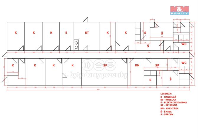 Pronájem kanceláře, Jaroměř, Hradecká, 476 m2