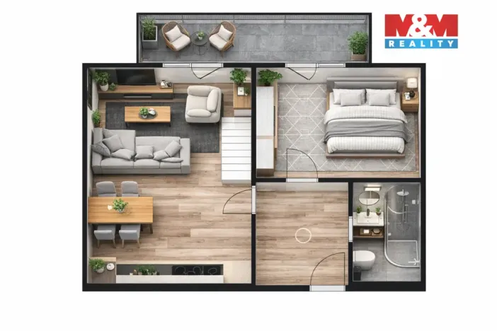 Prodej bytu 3+kk, Žleby, Polní, 79 m2